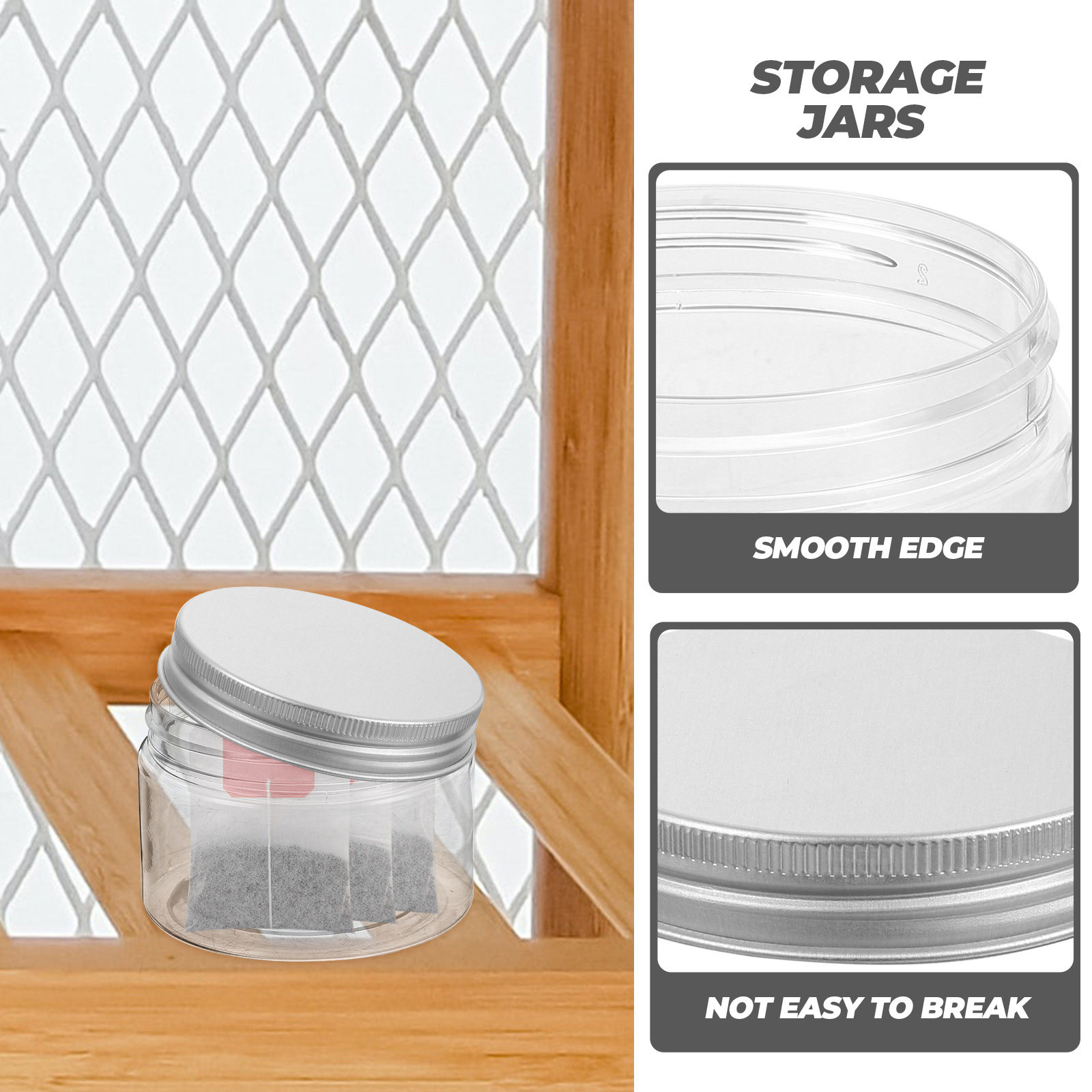 Food Storage Jars Plastic - 10Pcs Food Storage Jars Airtight Leak-Proof