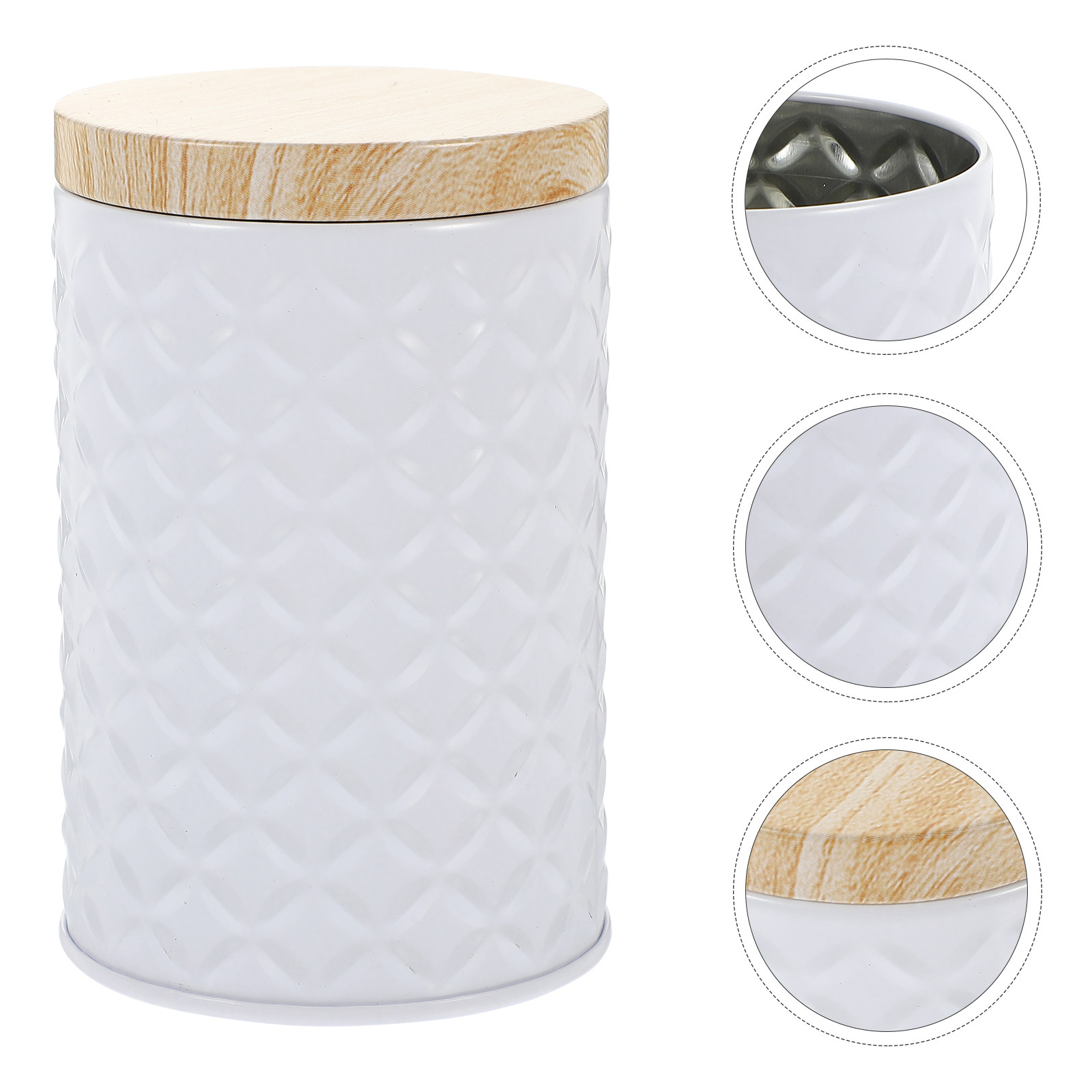 Food Storage Containers With Lids - 2Pcs Food Grade Tinplate Airtight Storage
