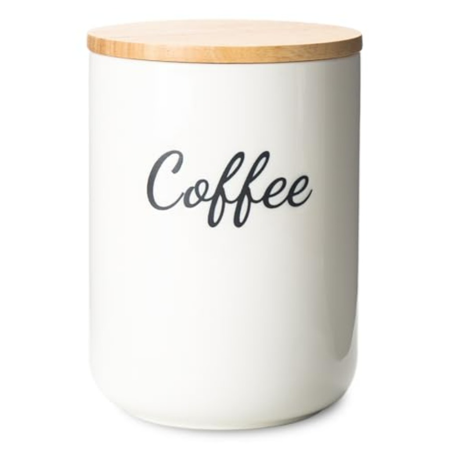 Food Storage Jars Plastic - Ceramic Container with Lid, 40 Oz