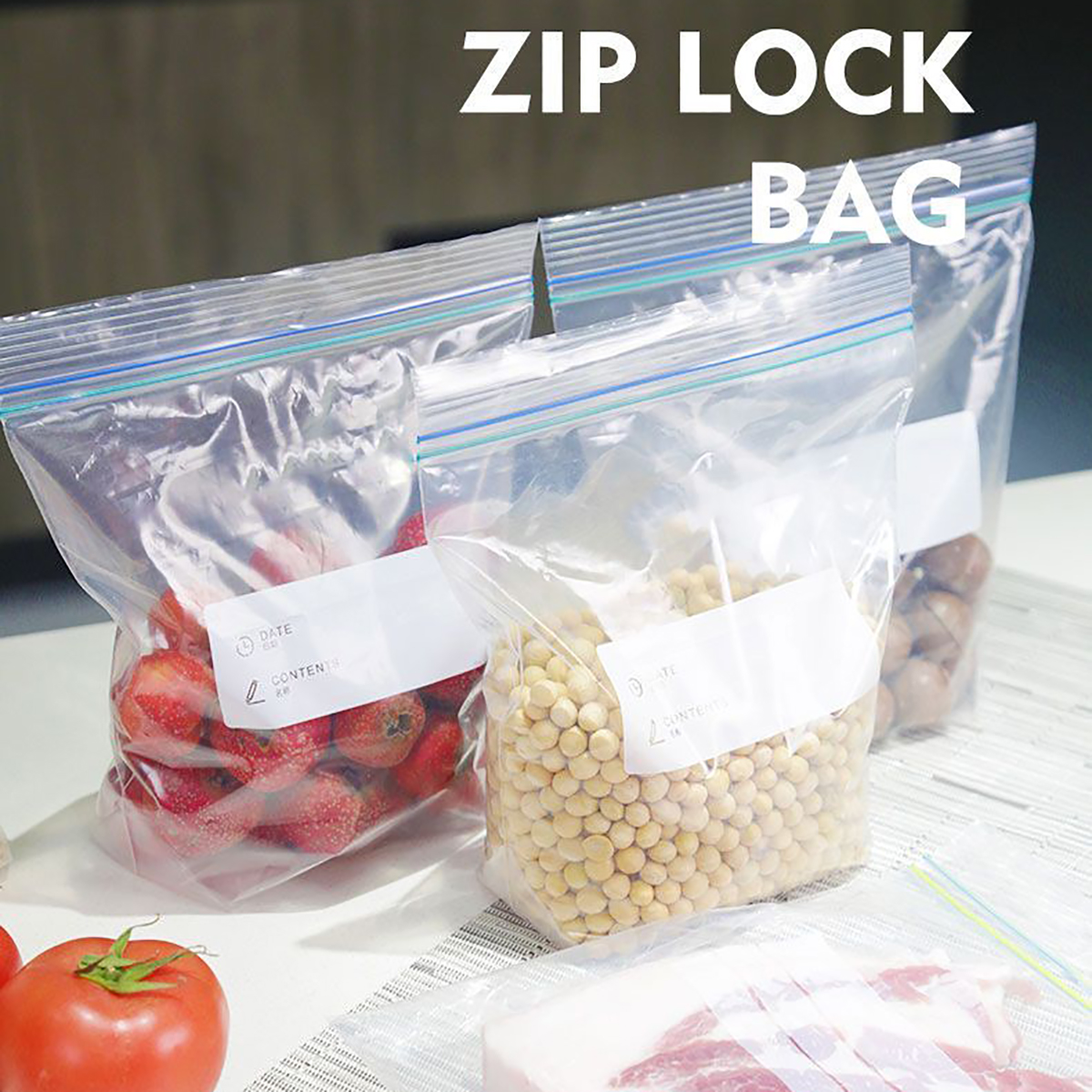 Food Storage And Safety - Double-layer Sealed Fresh-keeping Bag, Food Grade
