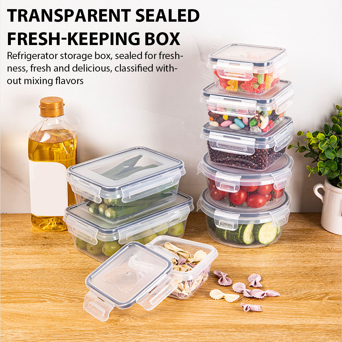 Food Storage Ideas - 24Pcs/set Food Storage Box Set Kitchen