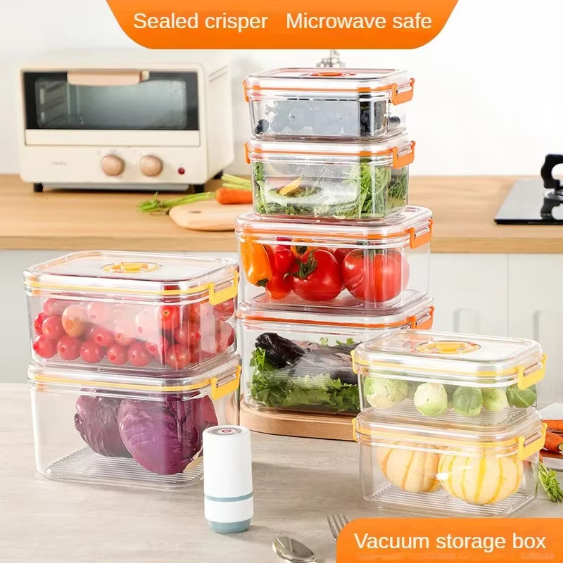 Food Storage Meal Prep - Vacuum Fresh-keeping Box Refrigerator Sealed Canister