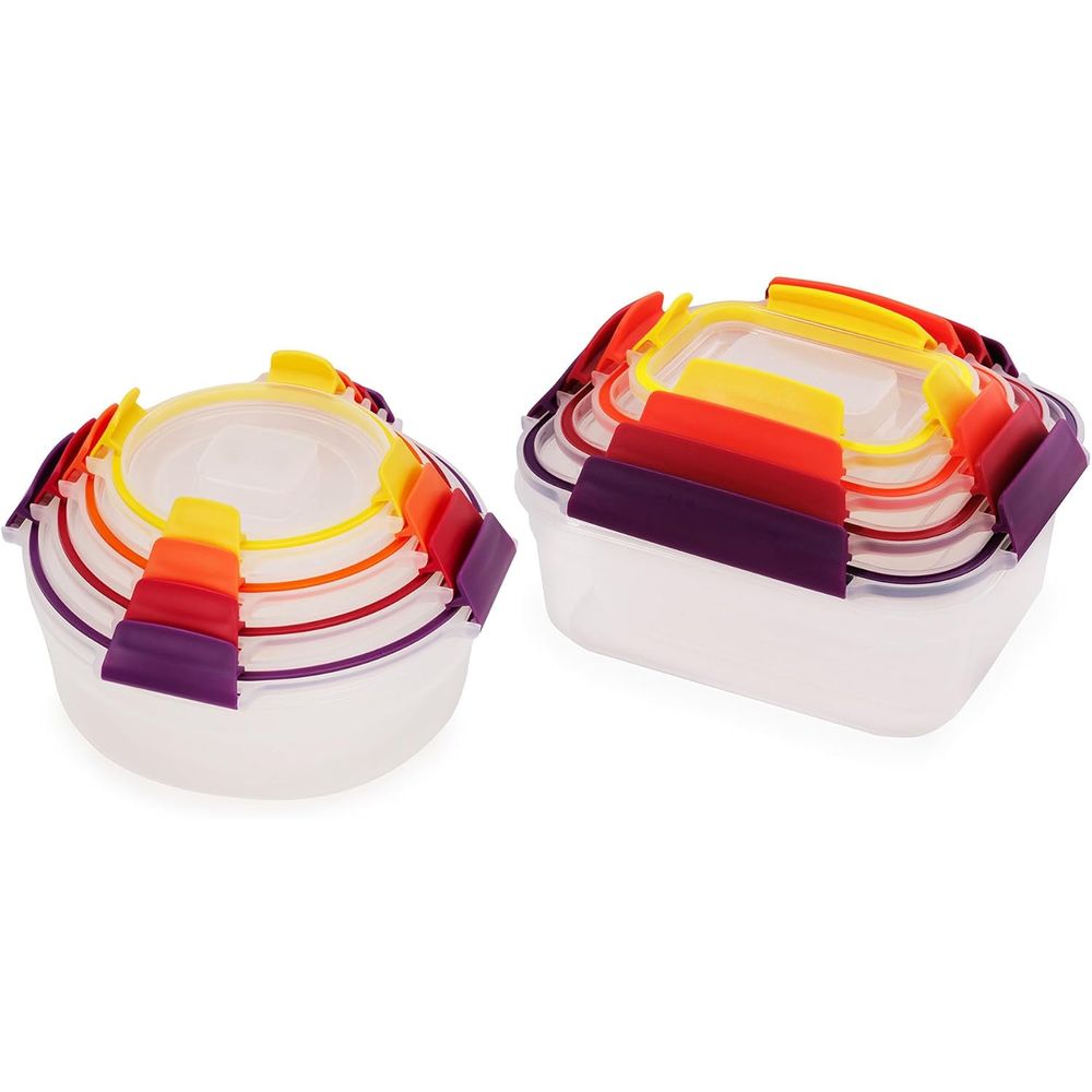 Food Storage Containers With Lids - 16-piece Plastic BPA Free Food Storage