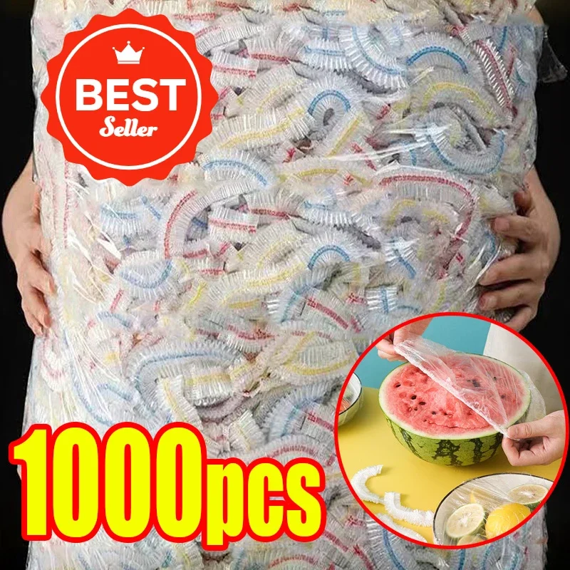 Food Storage Zip Bags - 100Pcs Colorful Disposable Food Cover Fruit