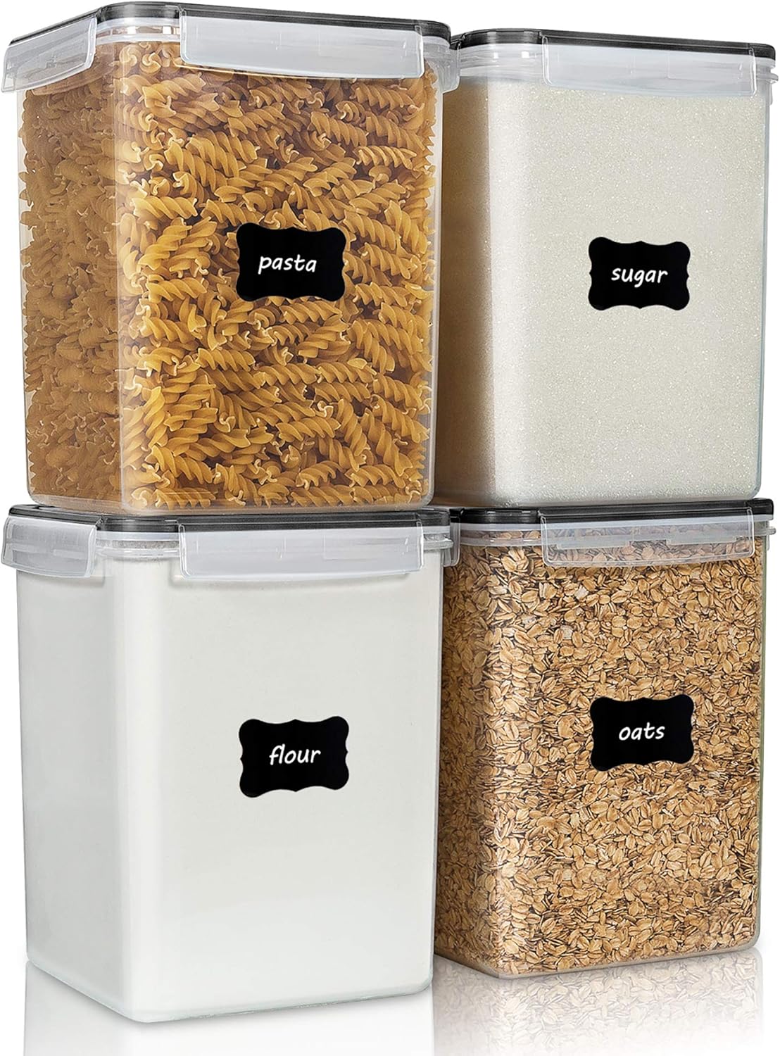 Food Storage Large - 4 PCS Large Food Storage Containers