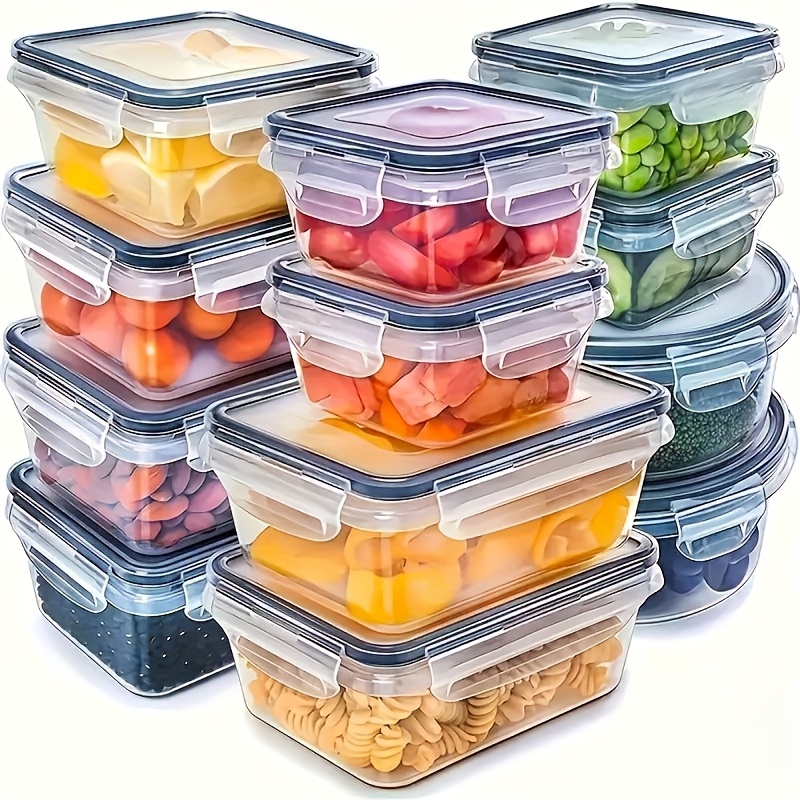 Food Storage Meal Prep - 8Pcs Set Includes 4 Containers and