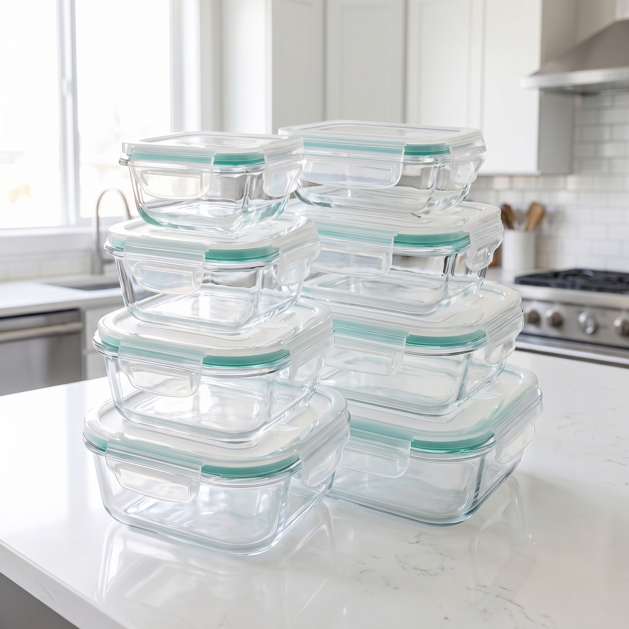 Food Storage Glass - A set of 8 food storage