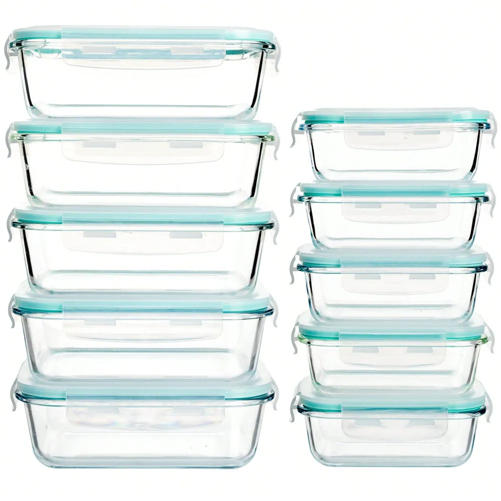 Food Storage Containers With Lids - Pieces Glass Meal Prep Containers With