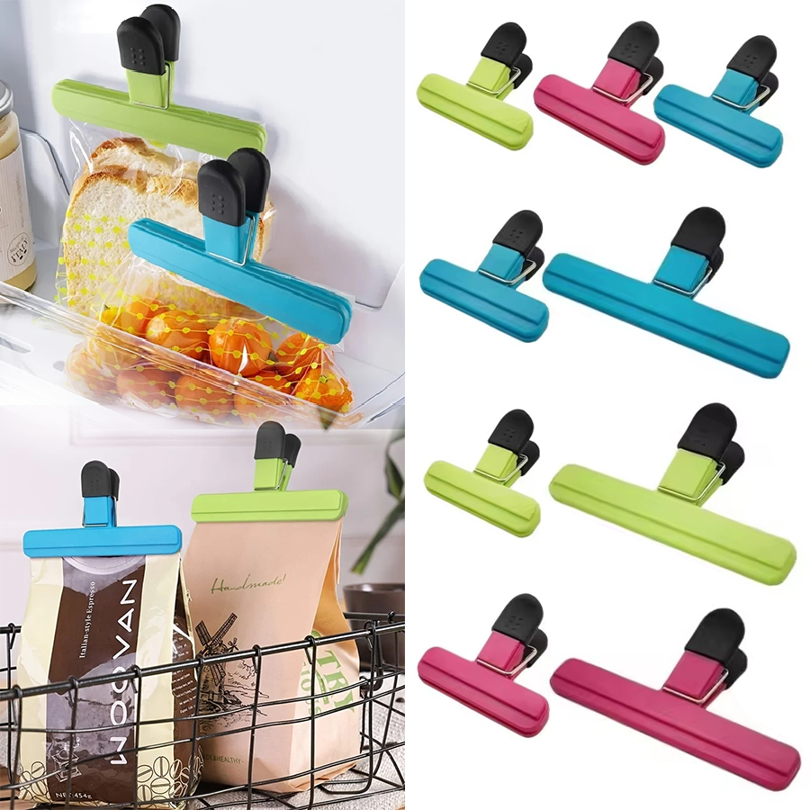 Food Storage Zip Lock Bags - 3-12PCS Multi Purpose Sealing Clip Durable