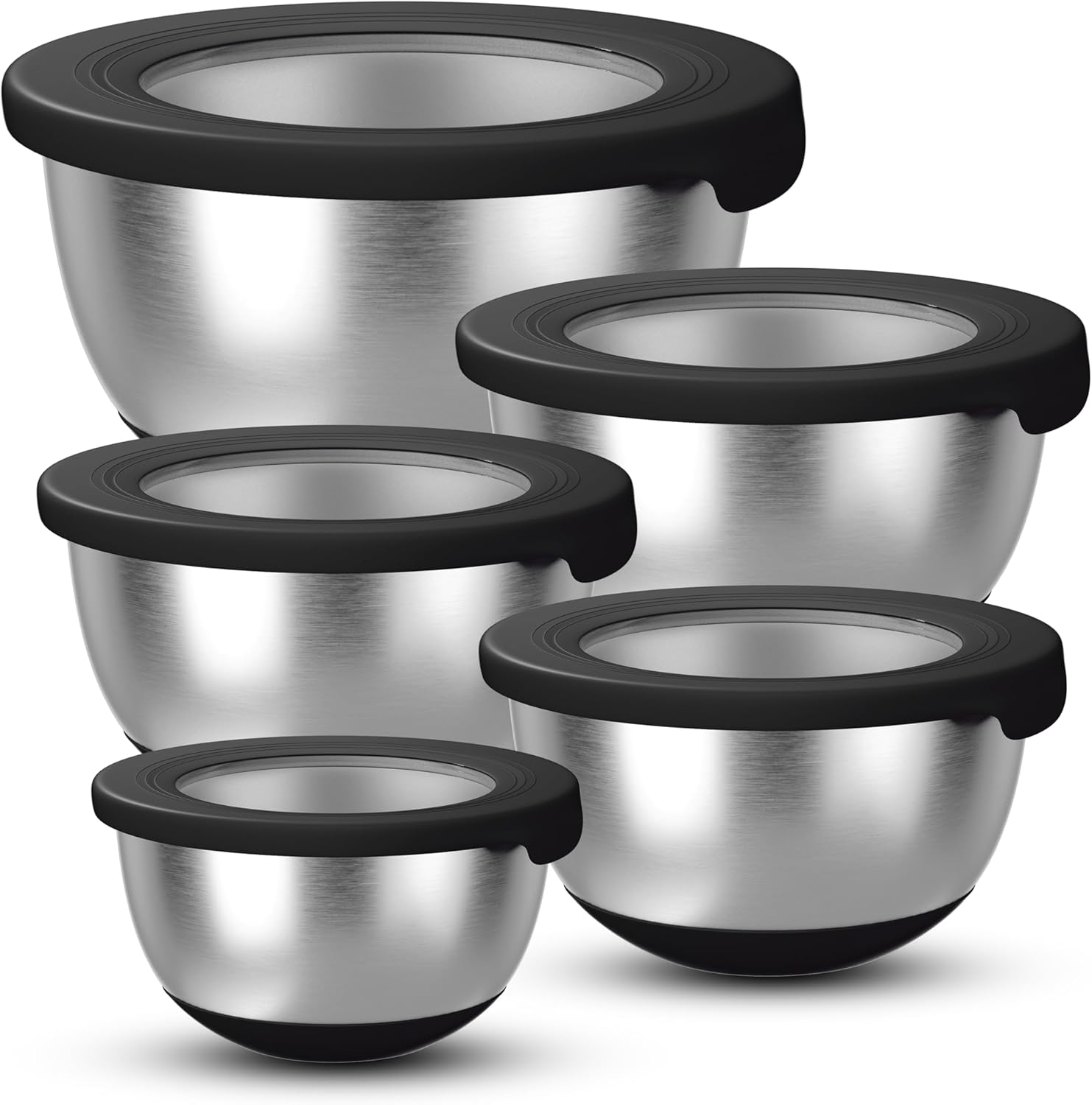 Food Storage In Stainless Steel - Stainless Steel Mixing Bowls with Lids,