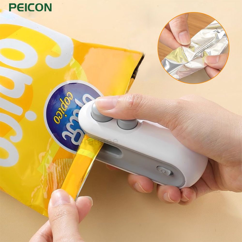 Food Storage Zip Lock Bags - Mini Sealing Machine 2IN1 Heat Sealer