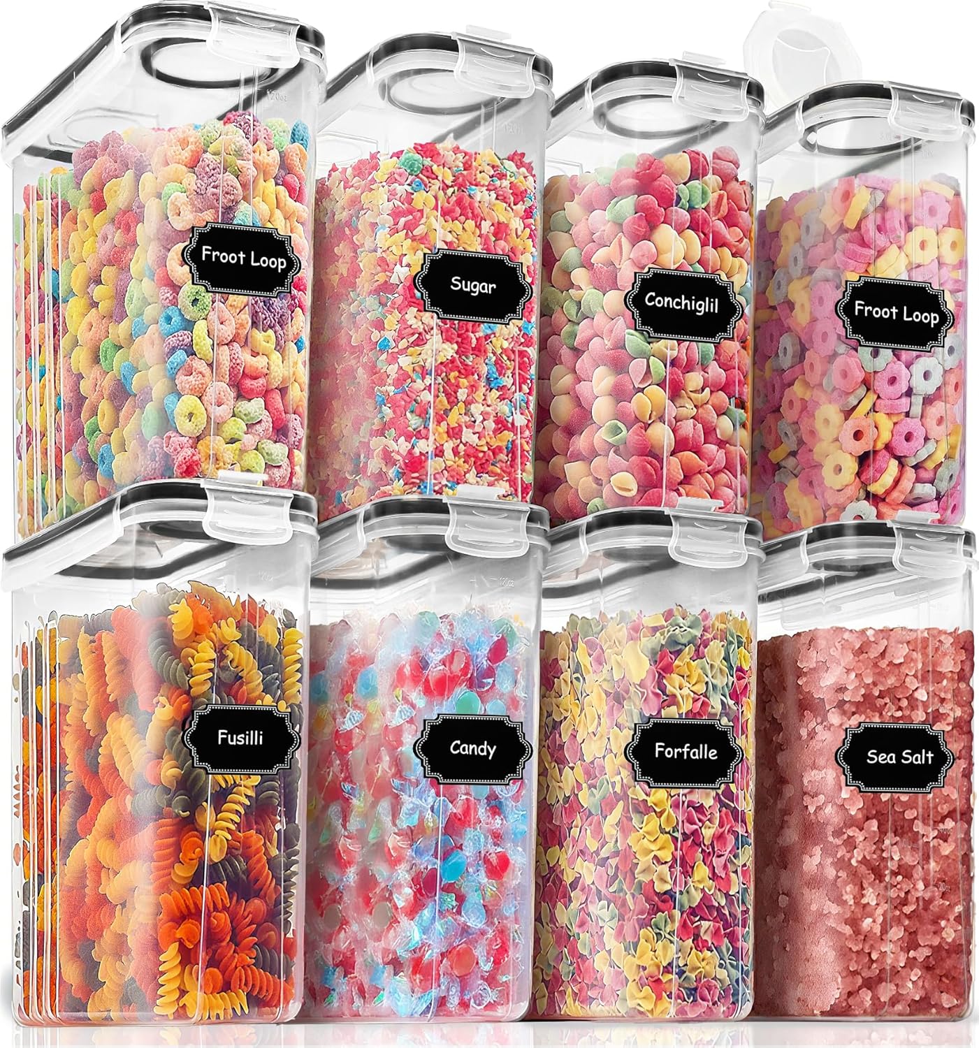Food Storage Glass - 8-Piece Airtight Food Storage Containers Set