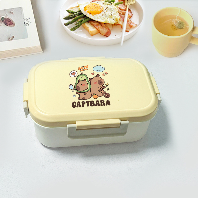 Food Storage Container - Capybara Bento Lunch Box Cartoon Figure