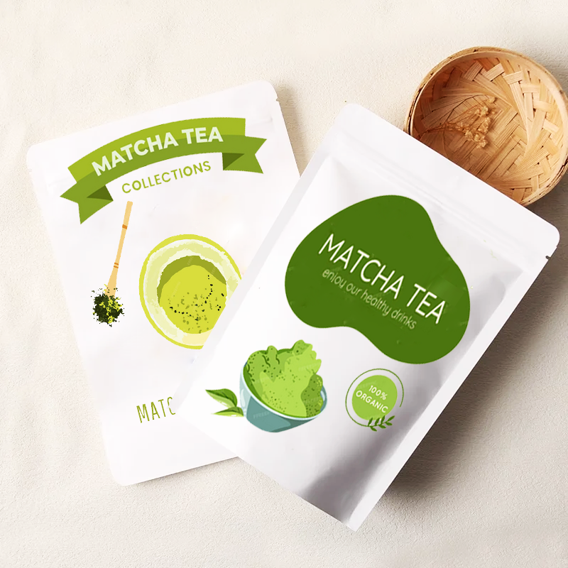 Food Storage In Plants - Customized White Kraft Paper Ziplock Packaging