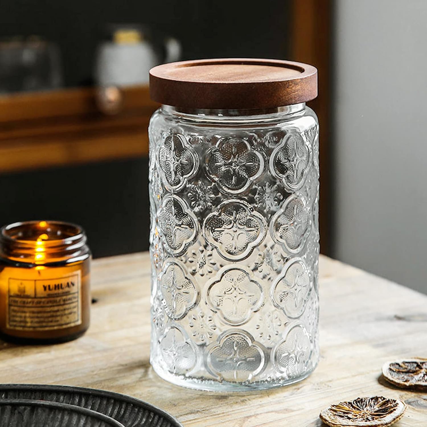 35oz/1000ml Glass Storage Jars - Food Storage Large recensie en prijs