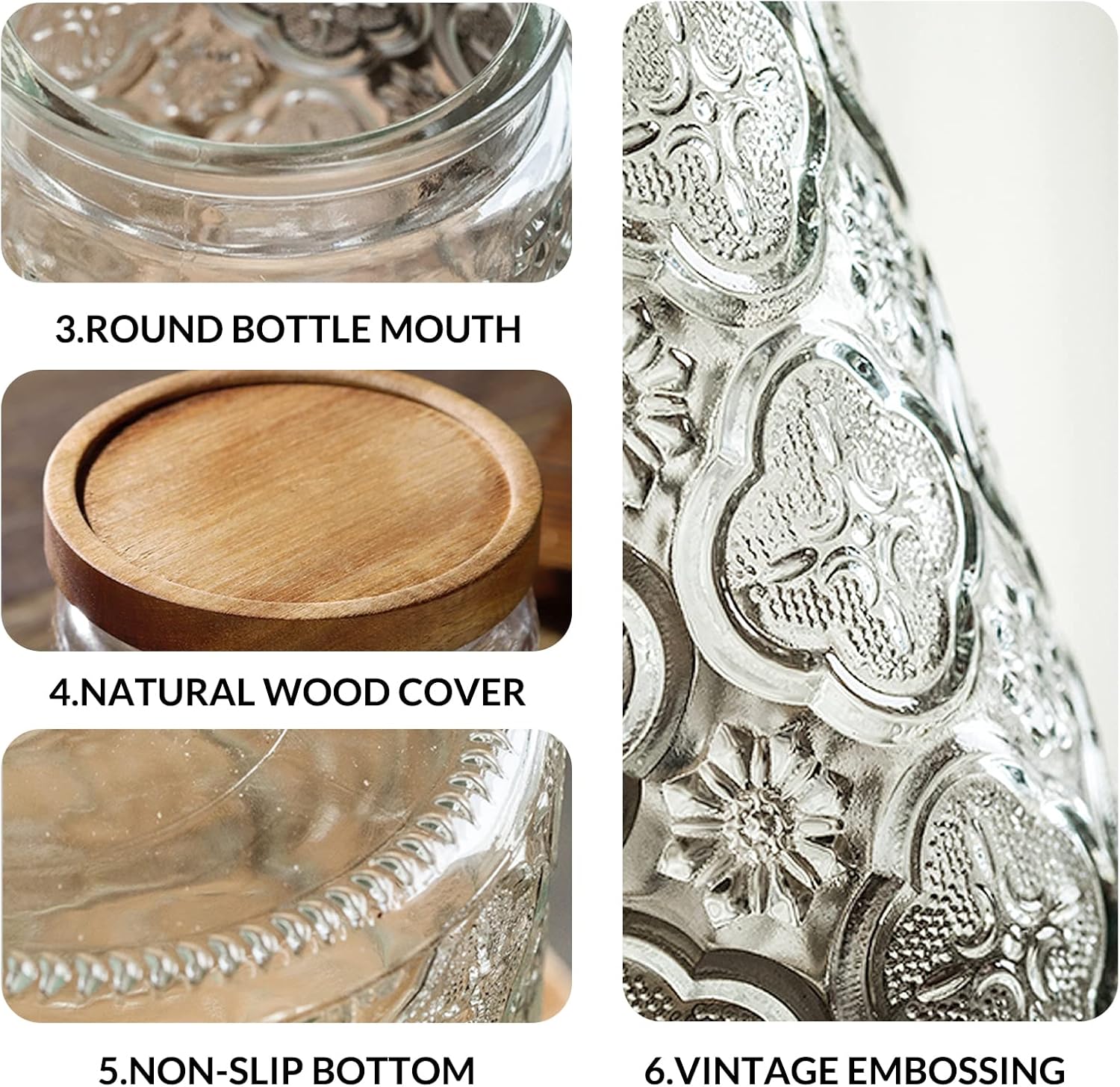 35oz/1000ml Glass Storage Jars - Food Storage Large recensie en prijs