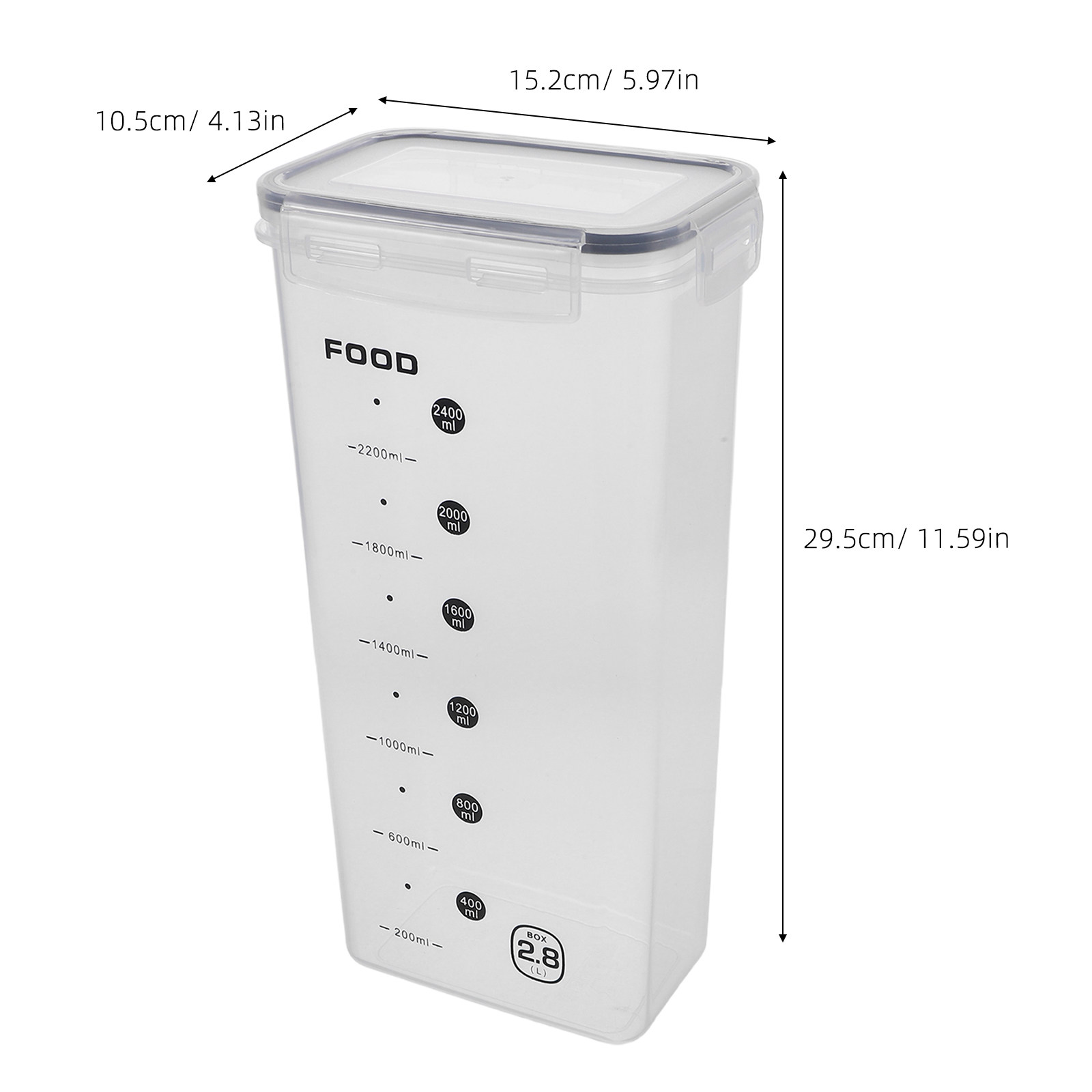 2Pcs Clear Grain Storage Box A - Food Storage Organizer recensie en prijs