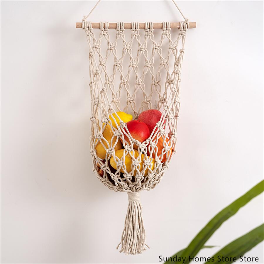 Macrame  Fruit  Storage Basket - Food Storage In Plants recensie en prijs