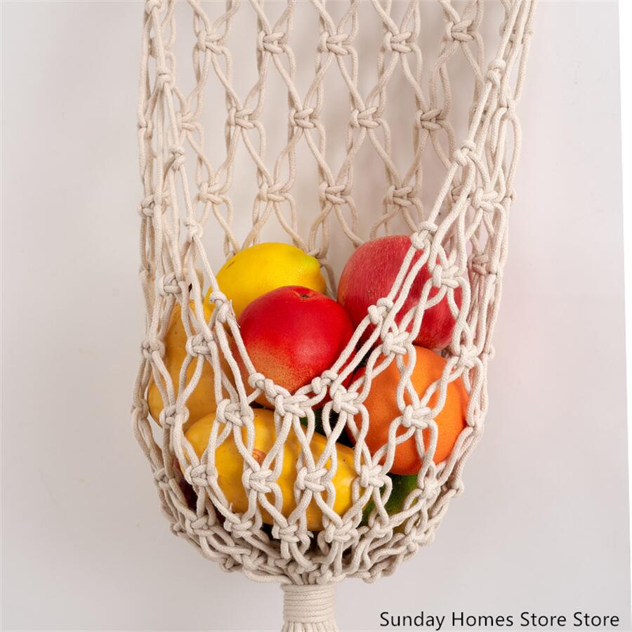Macrame  Fruit  Storage Basket - Food Storage In Plants recensie en prijs