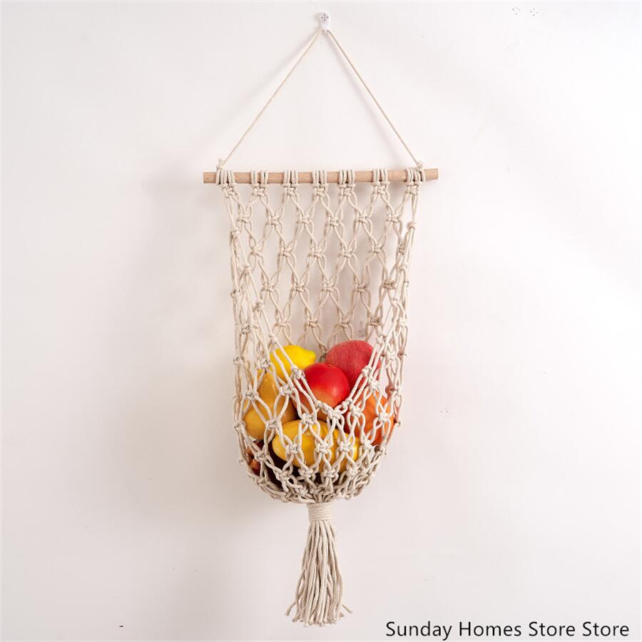 Macrame  Fruit  Storage Basket - Food Storage In Plants recensie en prijs
