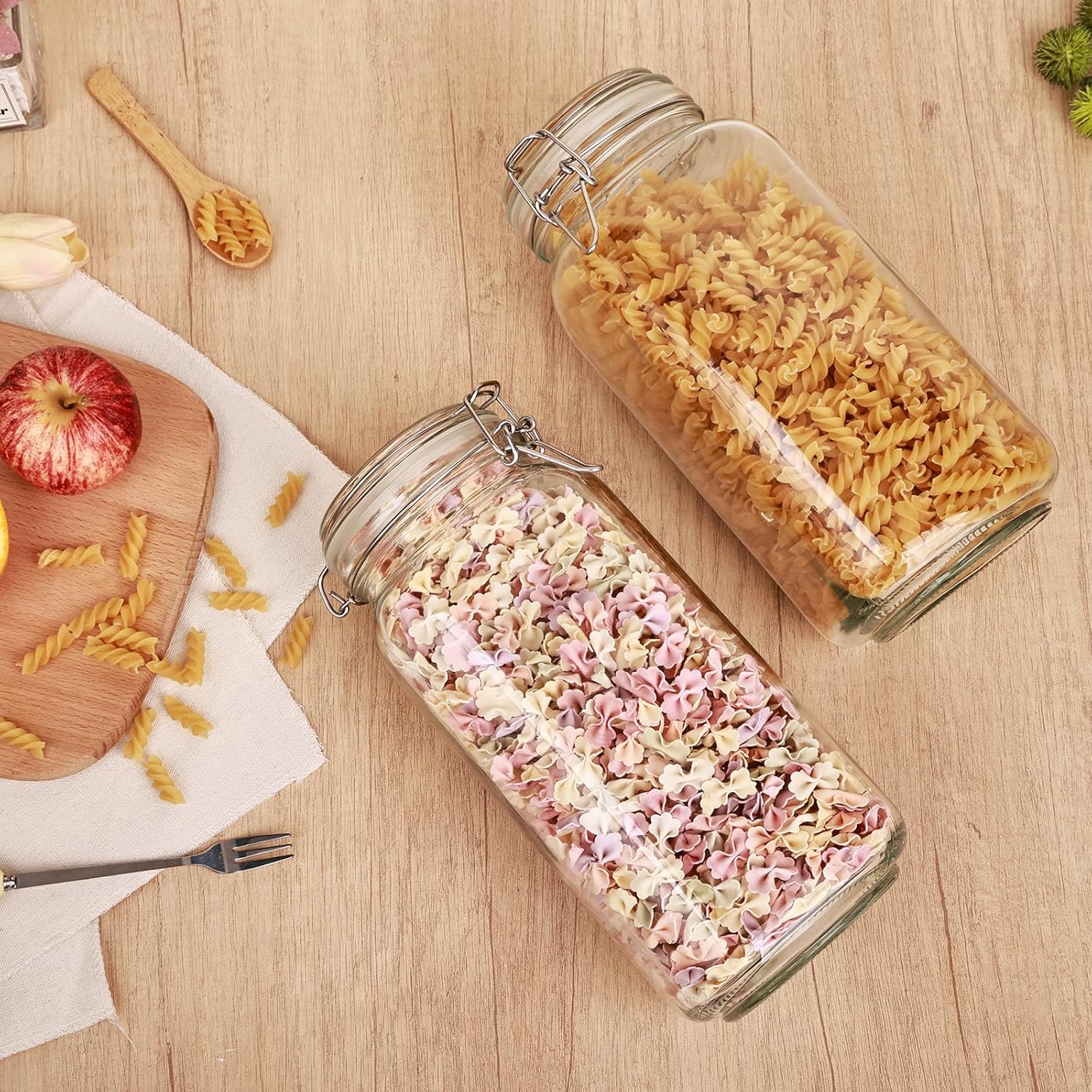 3 Pack 78oz    Glass Jars with - Food Storage Containers With Lids recensie en prijs
