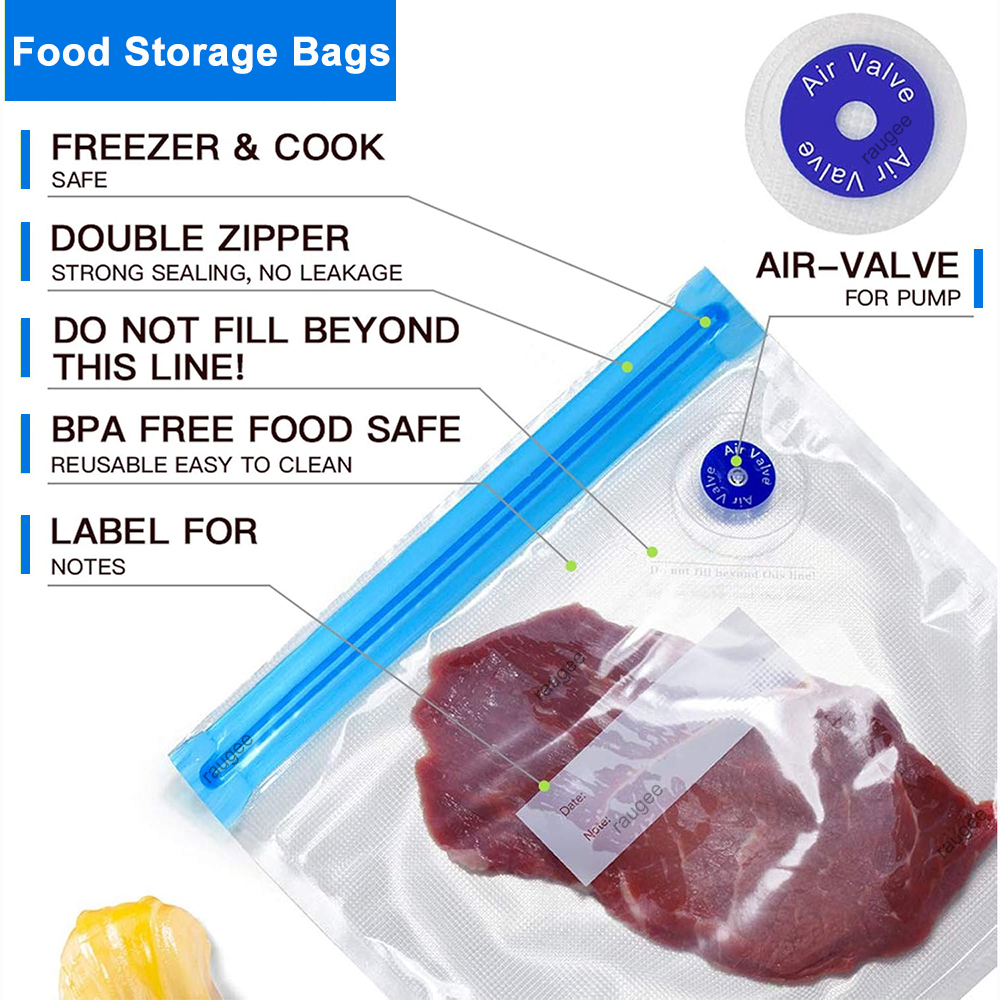 Vacuum Bags Reusable Food Vacu - Food Storage Zip Bags recensie en prijs