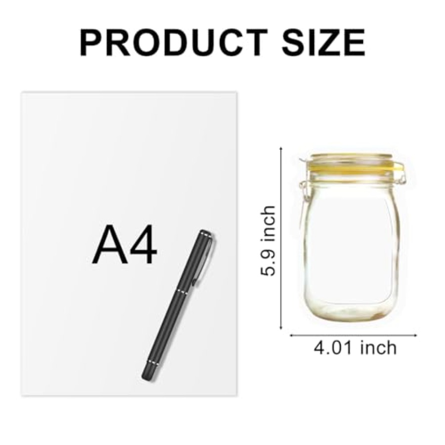 16Pcs Mason Jar Bags 5 oz - Re - Food Storage Zip Lock Bags recensie en prijs