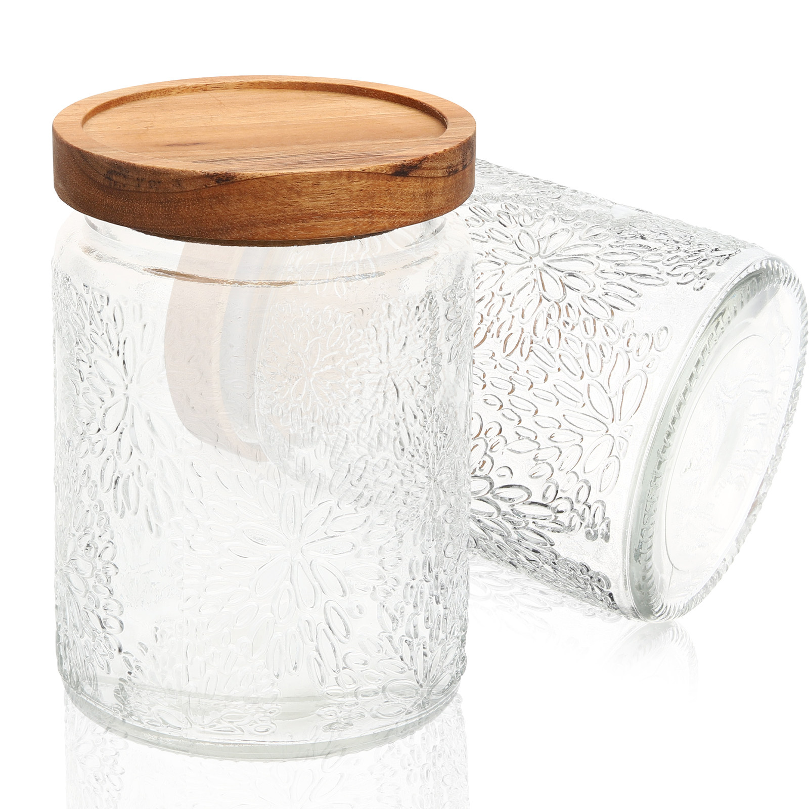 2Pcs Embossed Candy Storage Ja - Food Storage Jars Plastic recensie en prijs
