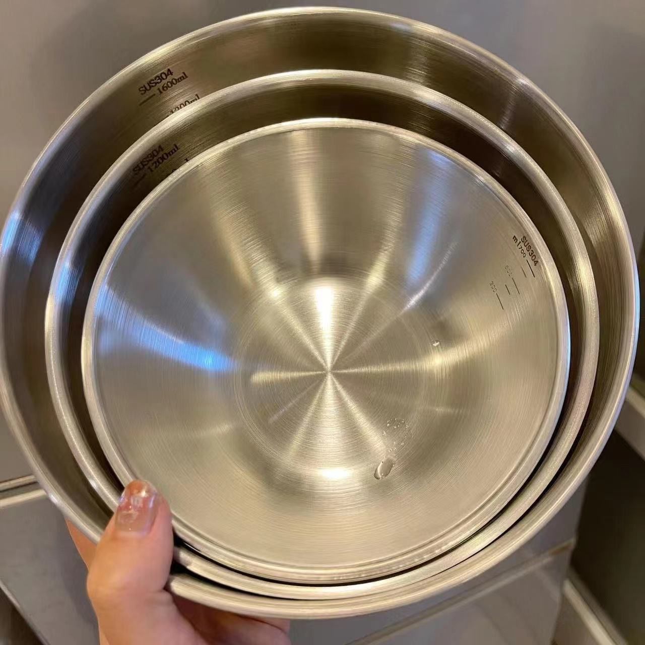 1-3 Stainless Steel Bowl Set w - Food Storage Large recensie en prijs