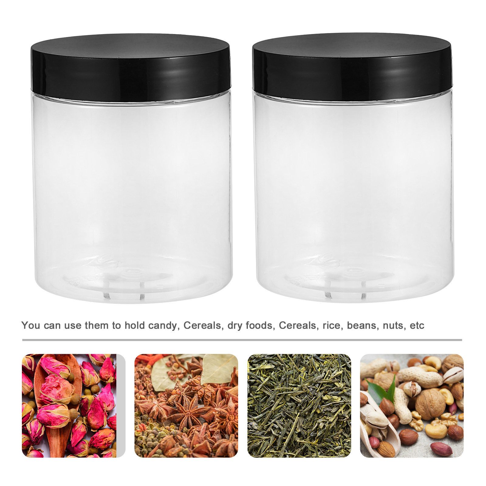12Pcs Clear Plastic Storage Ja - Food Storage Jars Plastic recensie en prijs