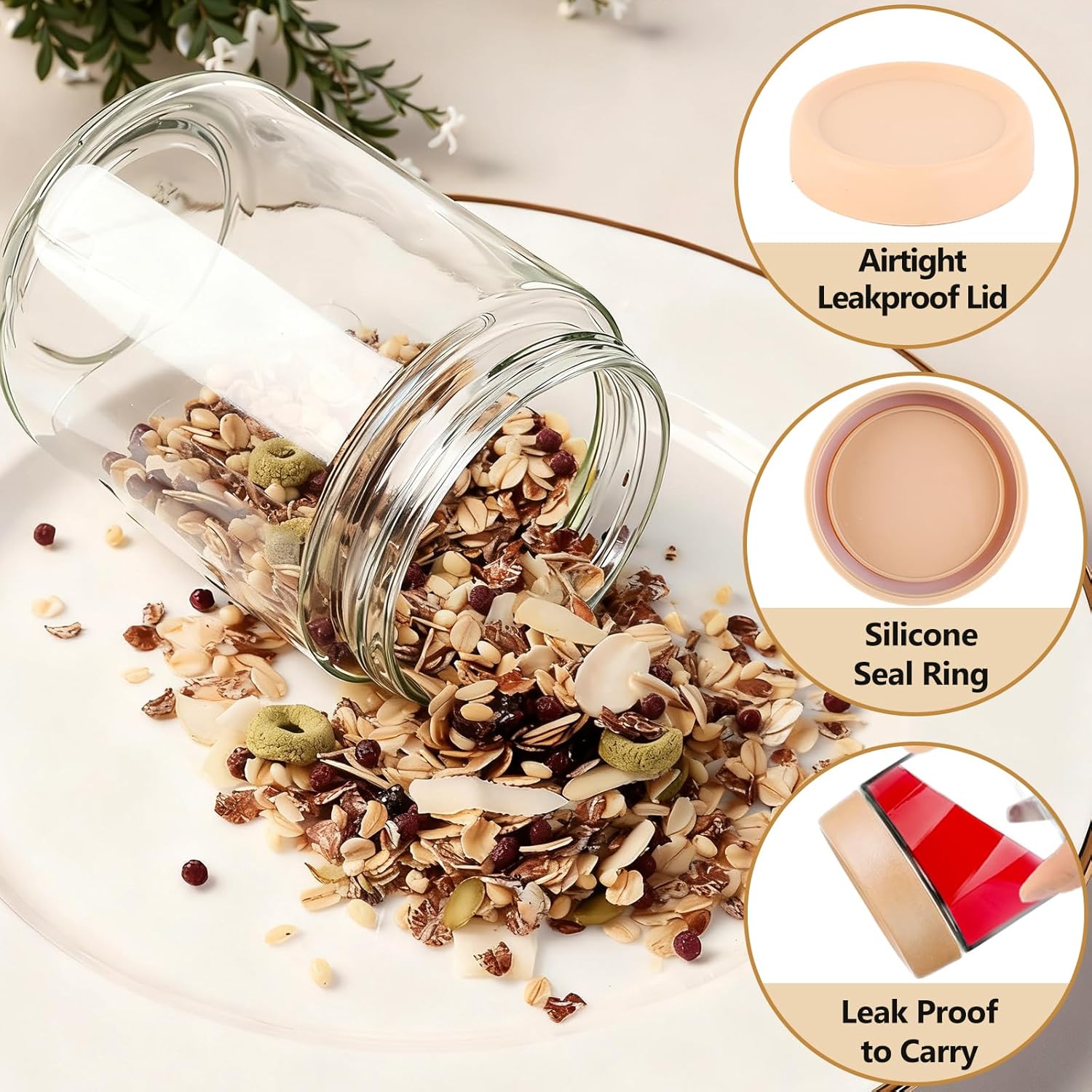 12 Pack Overnight Oats Contain - Food Storage Containers With Lids recensie en prijs