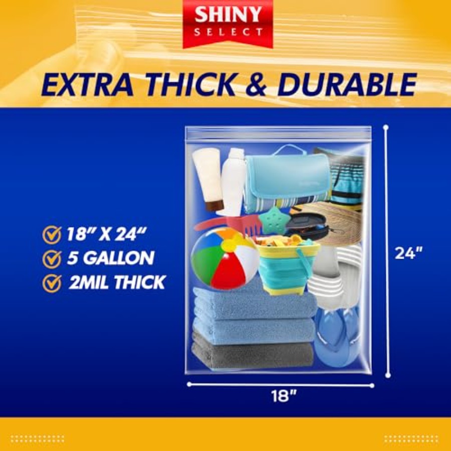 5 Gallon X-Large Storage Bags  - Food Storage Zip Bags recensie en prijs