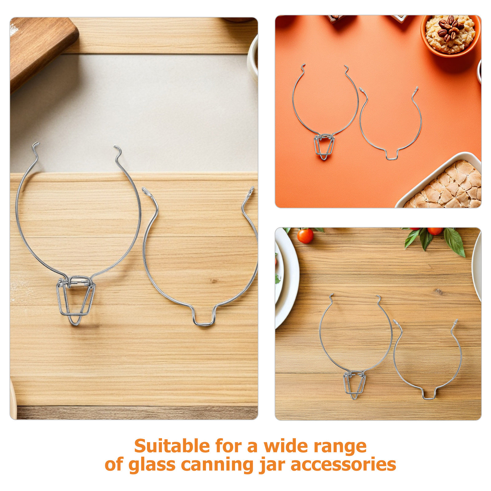 15Pcs Mason Jar Wire Locking C - Food Storage In Stainless Steel recensie en prijs