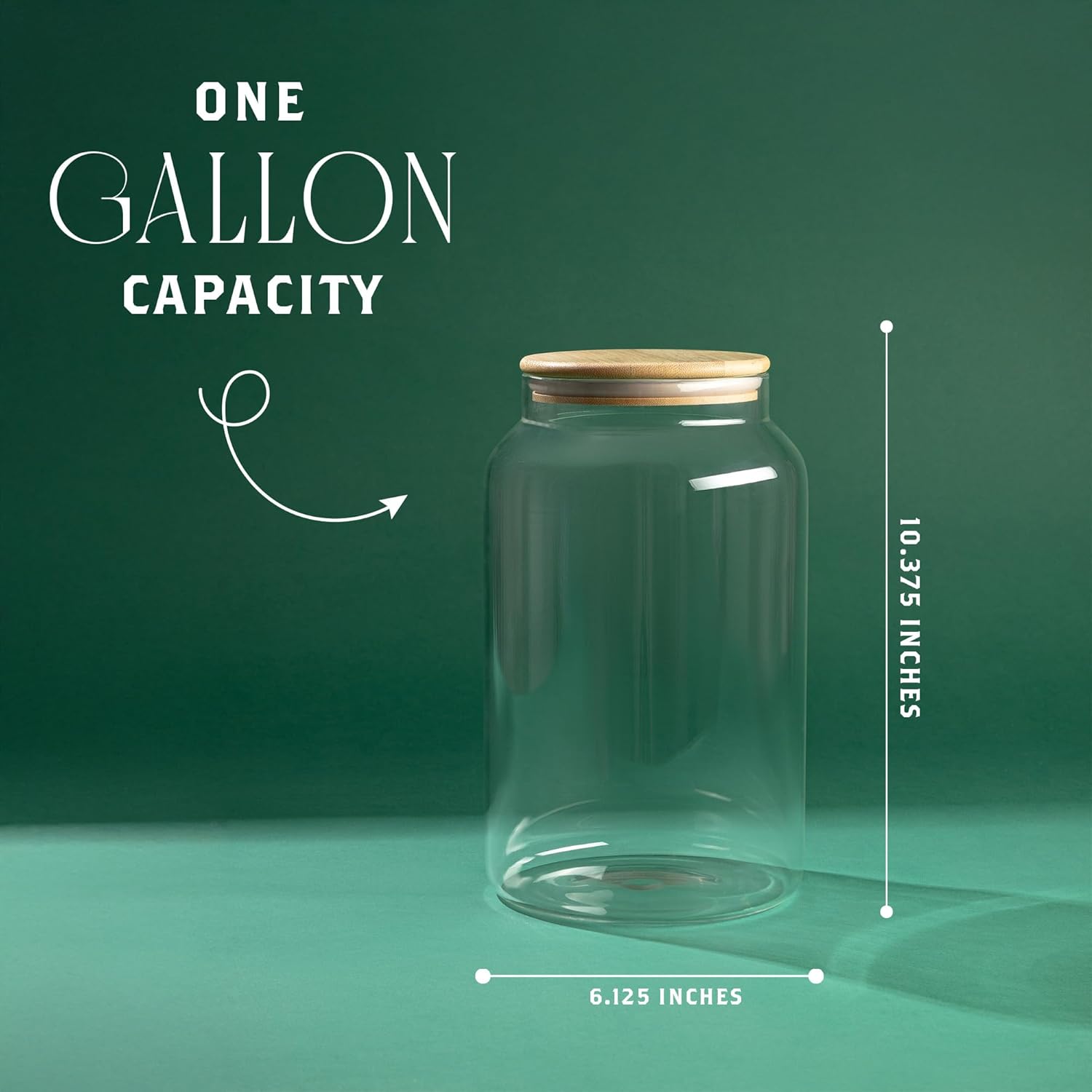 1 Gallon Glass Large Jar with  - Food Storage Glass recensie en prijs