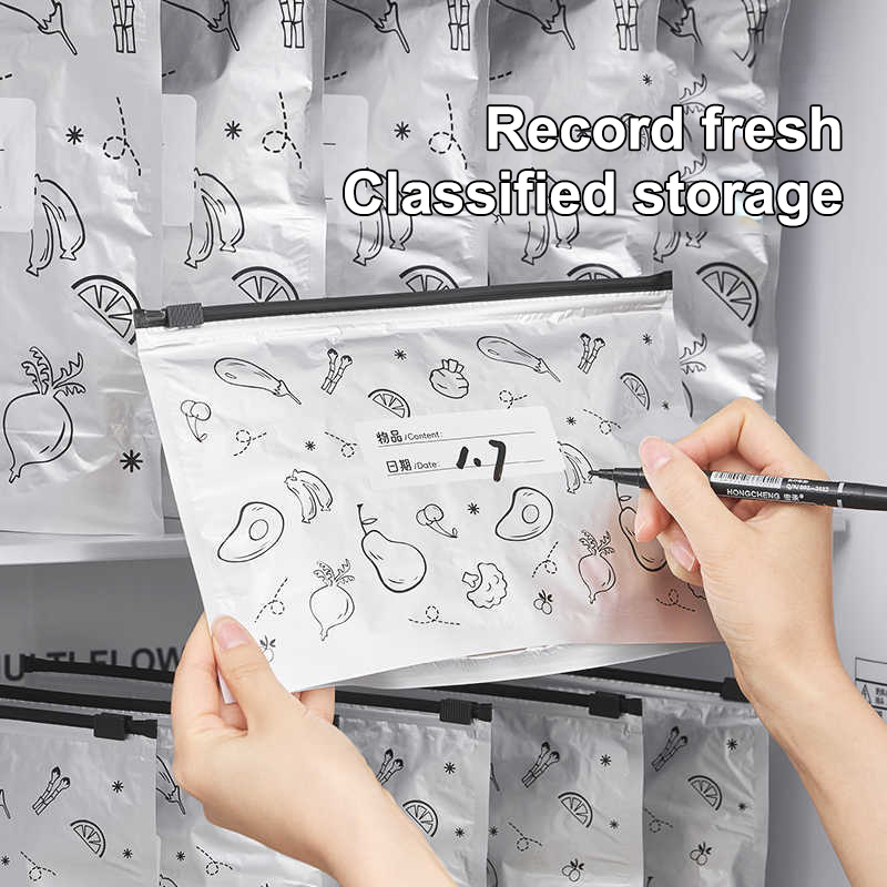 10Pcs/Bag Silver Foil Food Fre - Food Storage Zip Lock Bags recensie en prijs