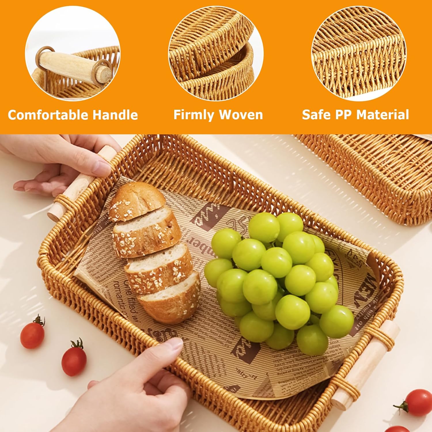 Wicker Tray Rectangular Rattan - Food Storage Essentials recensie en prijs