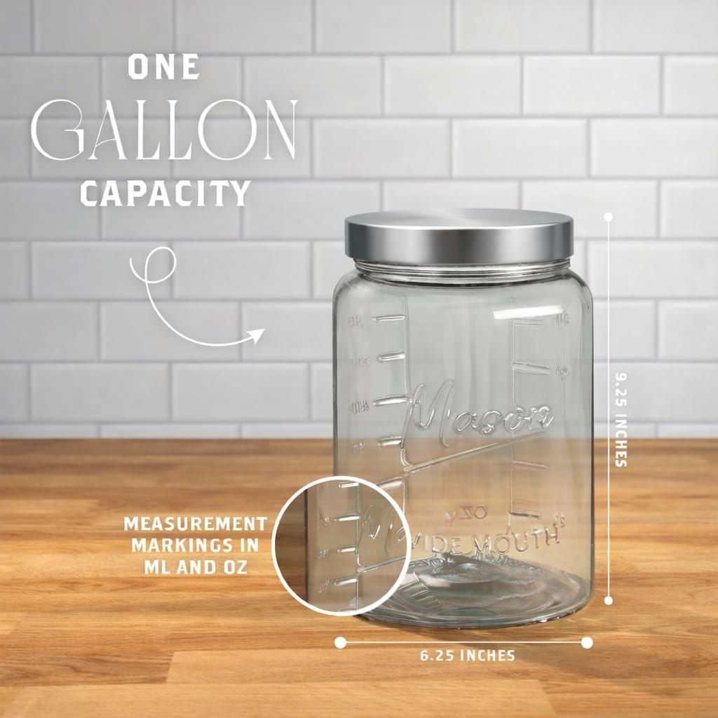 Extra Large    Jar - 1 Gallon  - Food Storage Large recensie en prijs