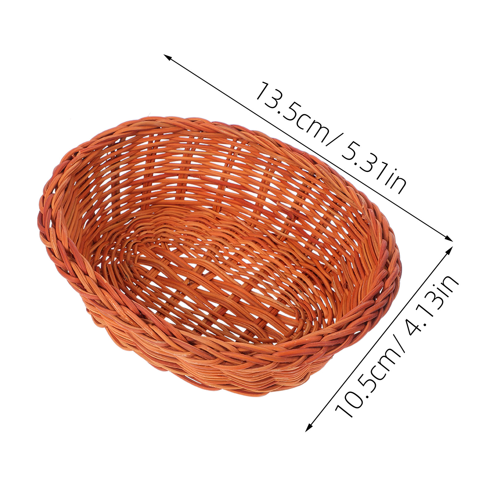 10Pcs Rattan Bread Basket Smal - Food Storage Organizer recensie en prijs