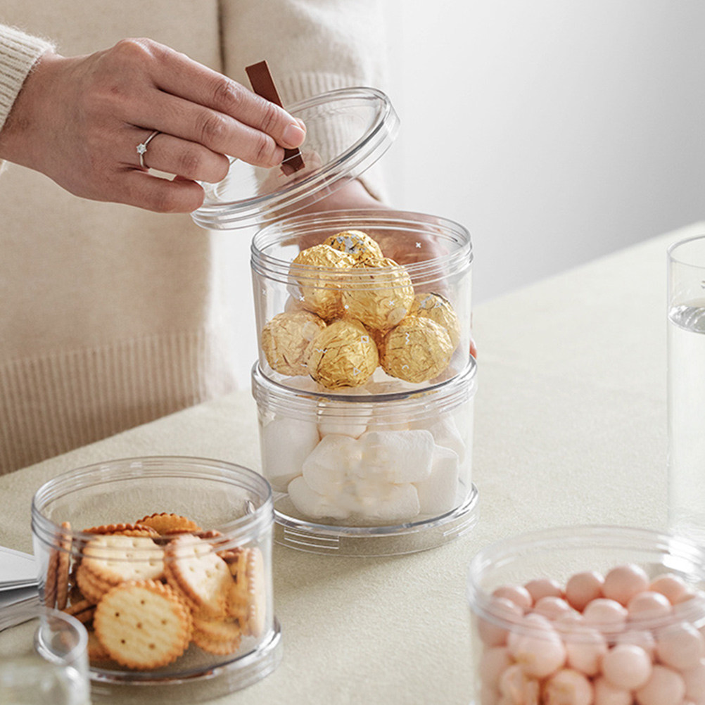 2Pcs Premium Pet Transparent M - Food Storage Jars Plastic recensie en prijs