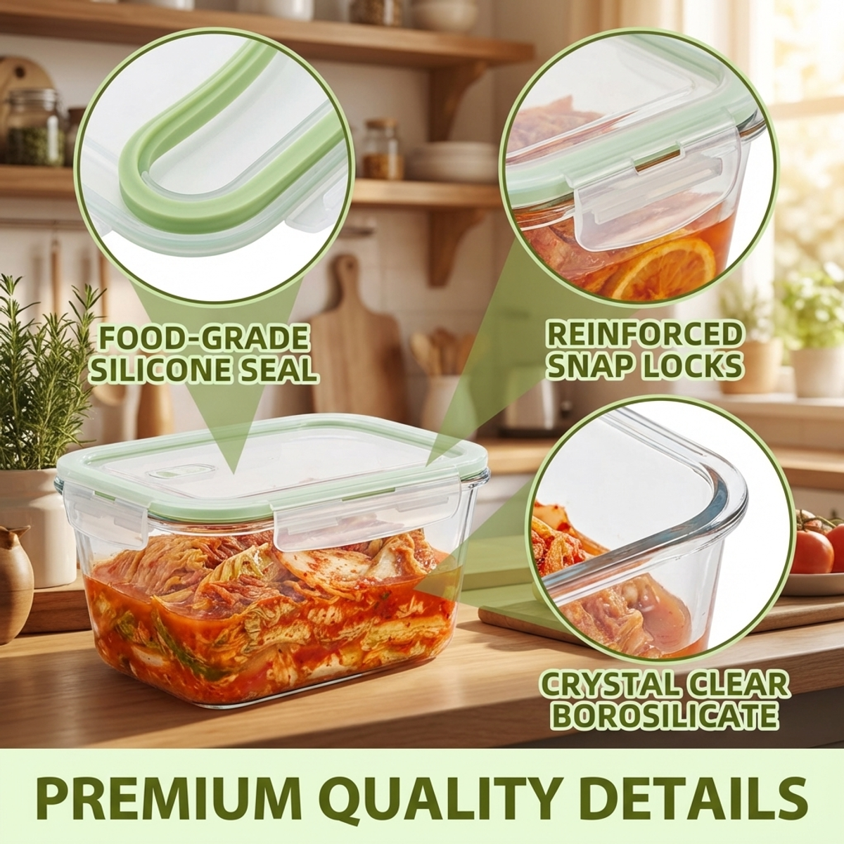 Borosilicate Glass Food Storag - Food Storage Glass Containers Large recensie en prijs