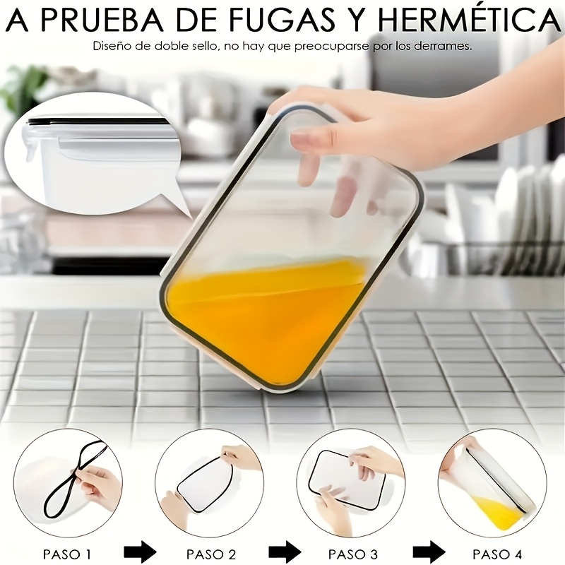 8Pcs Set Includes 4 Containers - Food Storage Meal Prep recensie en prijs