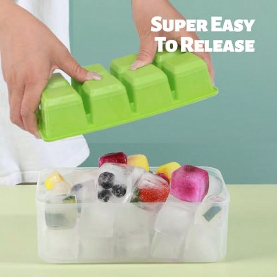 Ice Trays For Freezer With Lid - Food Storage Large recensie en prijs