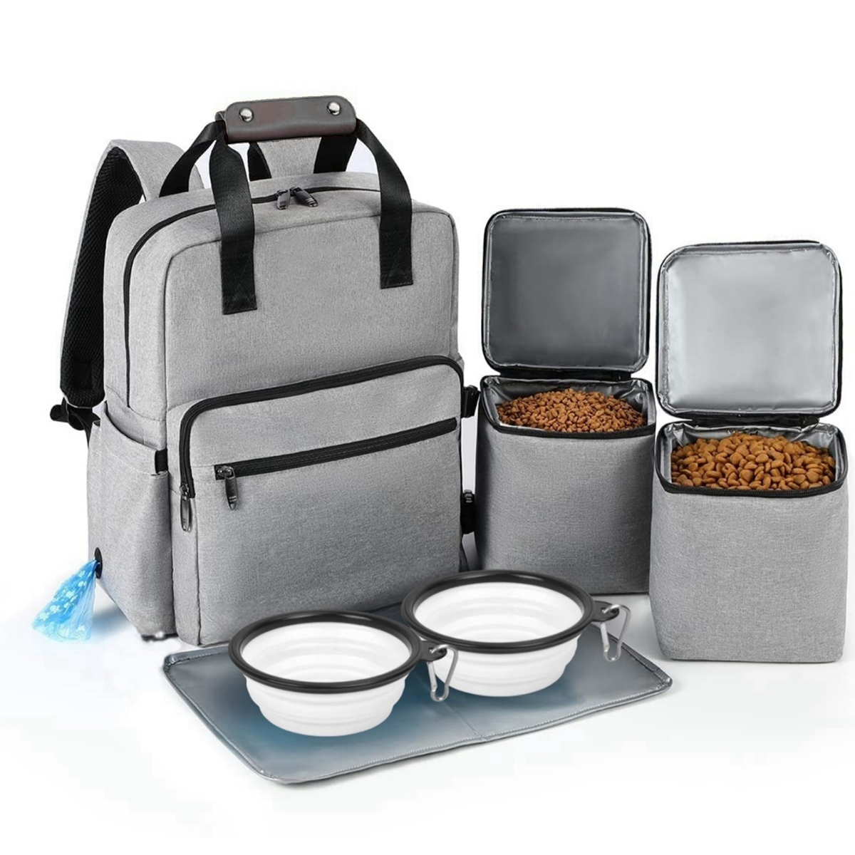 4 Set Dog Travel Bag Multi-Fun - Food Storage Hiking recensie en prijs