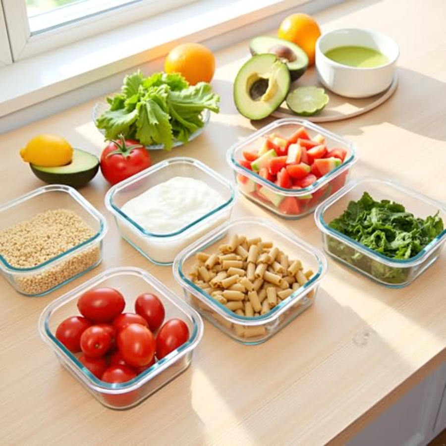 16oz Square Glass Food Storage - Food Storage Meal Prep recensie en prijs