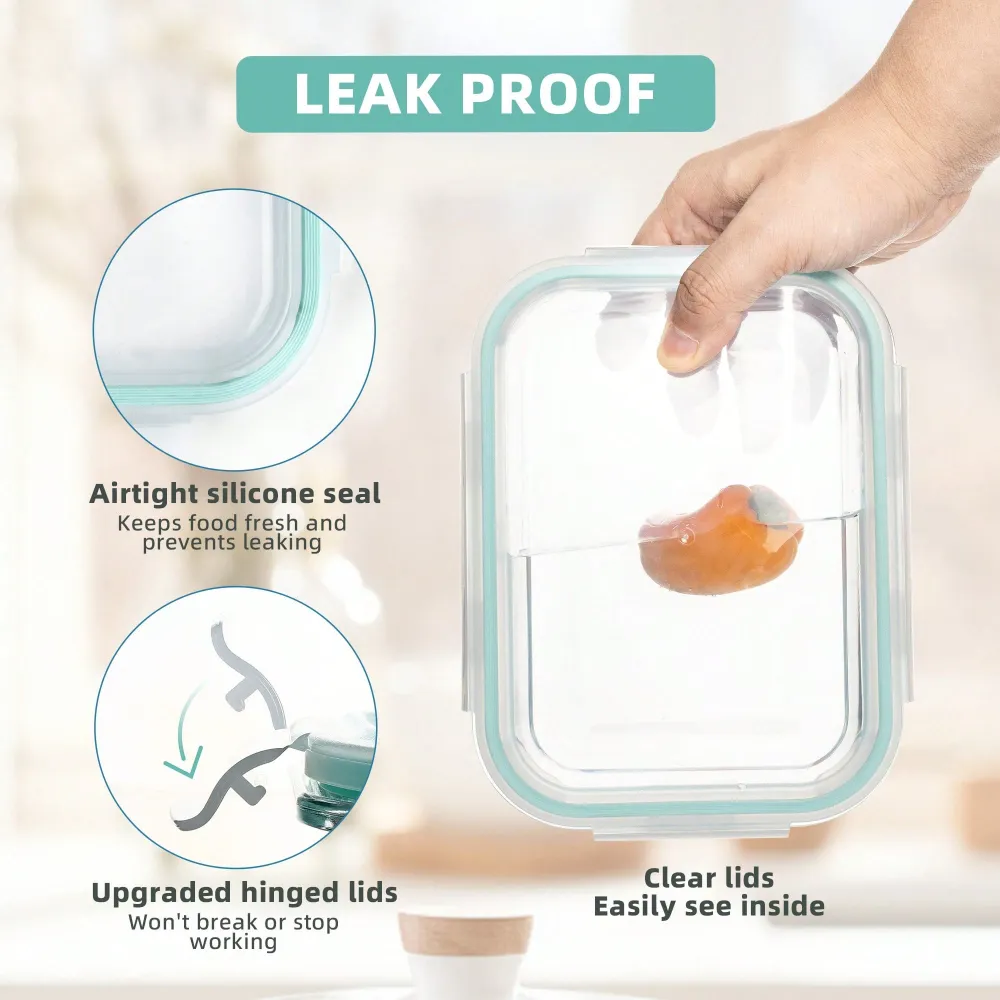 Pieces Glass Meal Prep Contain - Food Storage Containers With Lids recensie en prijs
