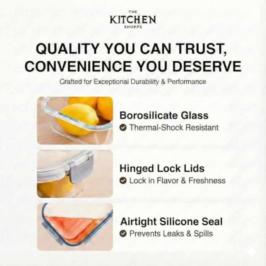 KITCHEN SHOPPE 24pc Borosilica - Food Storage Containers With Lids recensie en prijs
