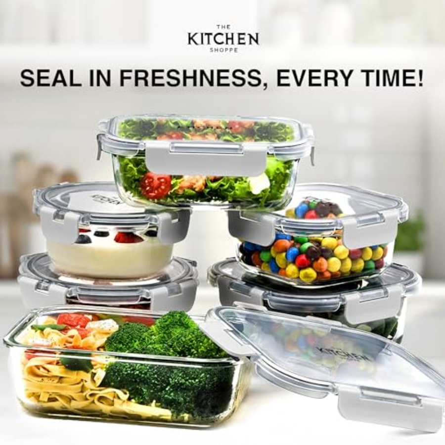 KITCHEN SHOPPE 24pc Borosilica - Food Storage Containers With Lids recensie en prijs