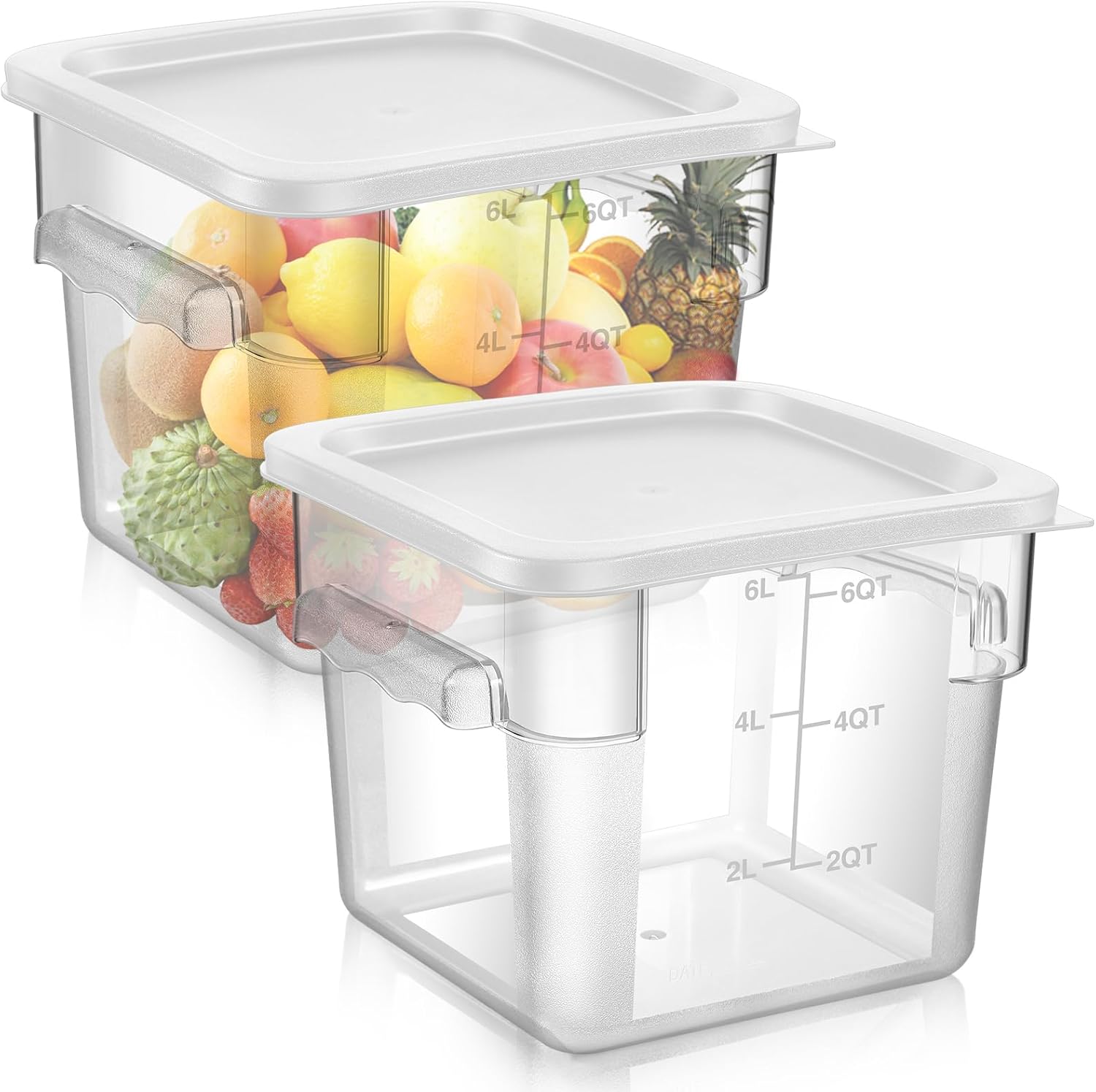 2 Pieces Square Food Storage C - Food Storage Containers With Lids recensie en prijs