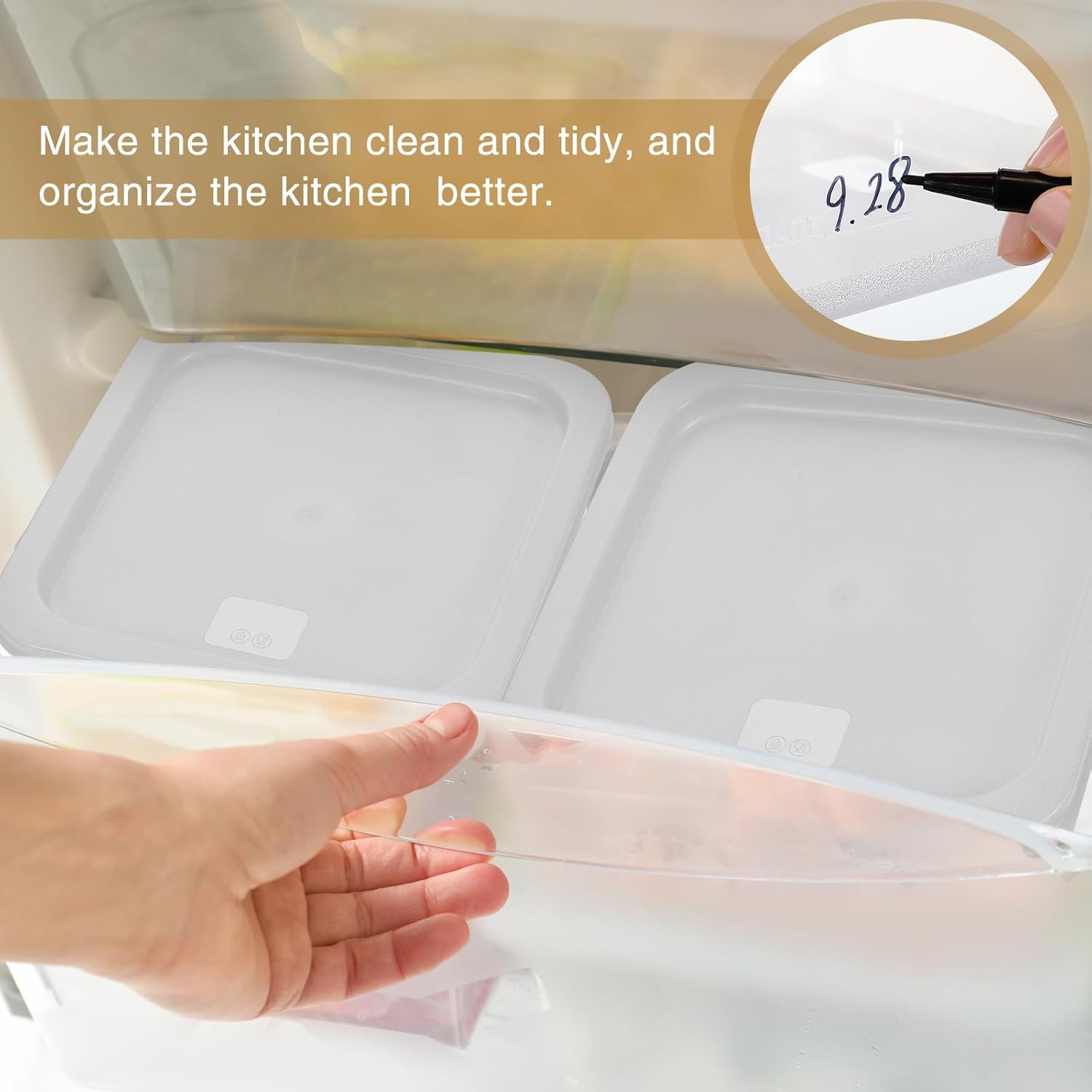 2 Pieces Square Food Storage C - Food Storage Containers With Lids recensie en prijs