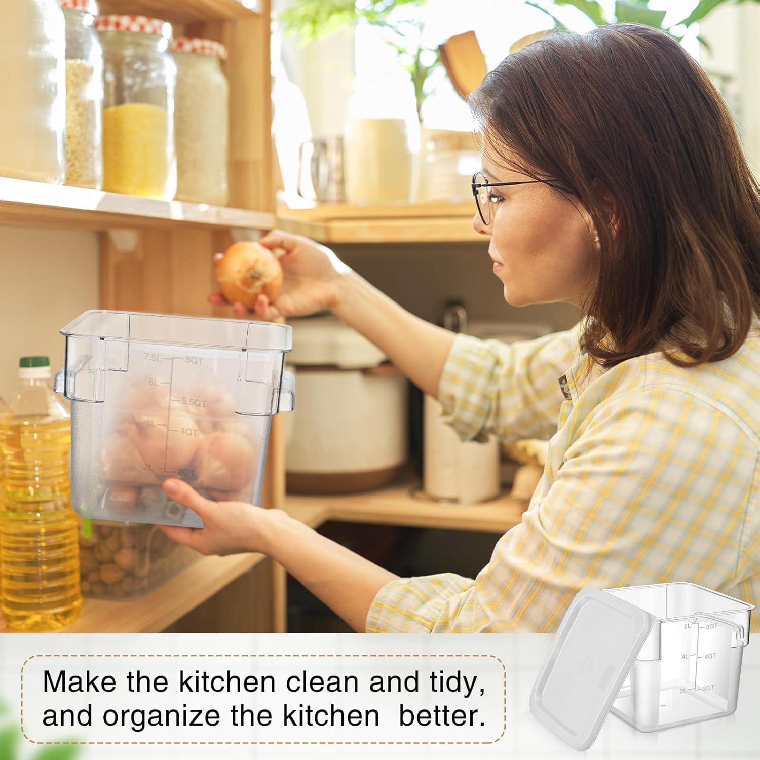 2 Pieces Square Food Storage C - Food Storage Containers With Lids recensie en prijs